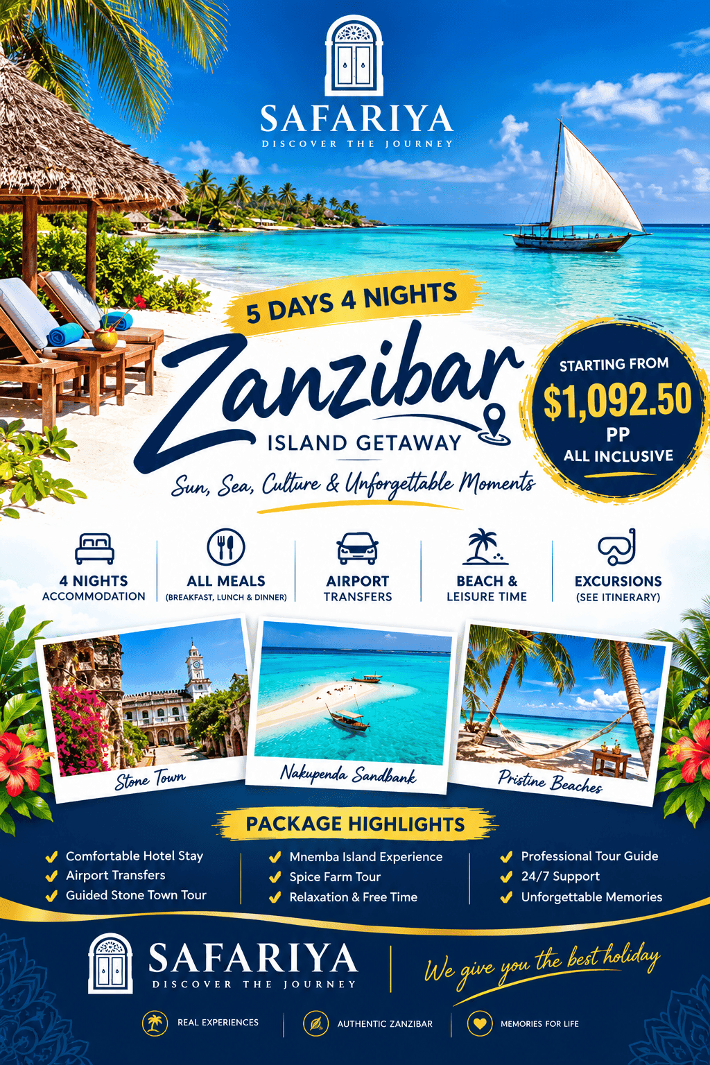 Zanzibar December Holiday 5 Days Stay